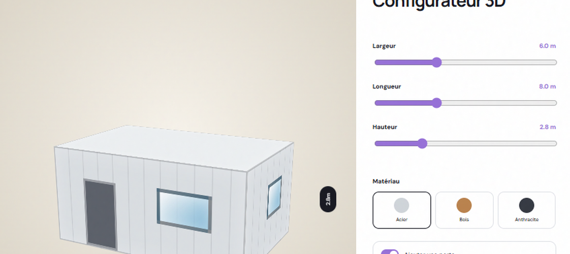 Aperçu animé du BuildSpace 3D