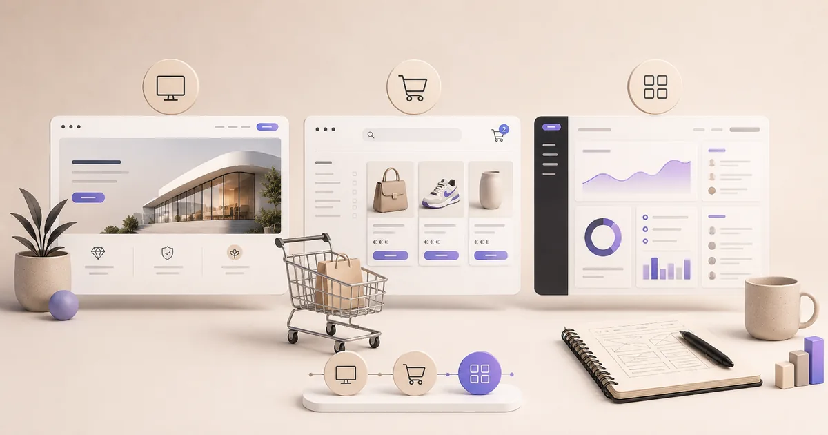 Site vitrine, e-commerce ou application web : que choisir ?
